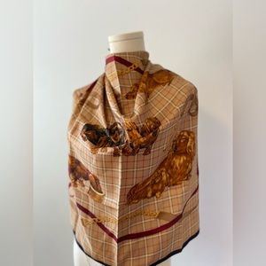 Talbots 100% Silk Vintage Scarf